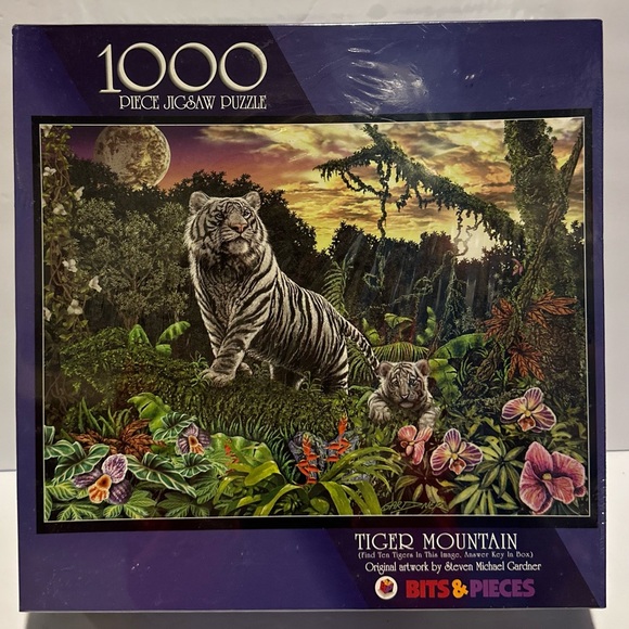 Bits & Pieces 1000 Pc Puzzle Tiger Mountain by Steven Michael Gardner Sealed - Picture 9 of 16